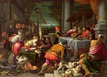 Le riche et Lazare, 1590-95